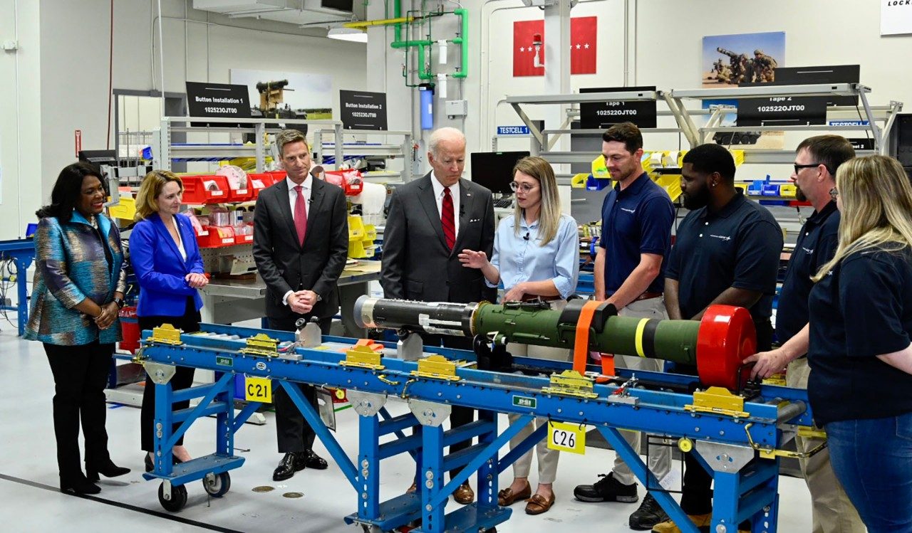 President Biden in Troy, Al. factory floor